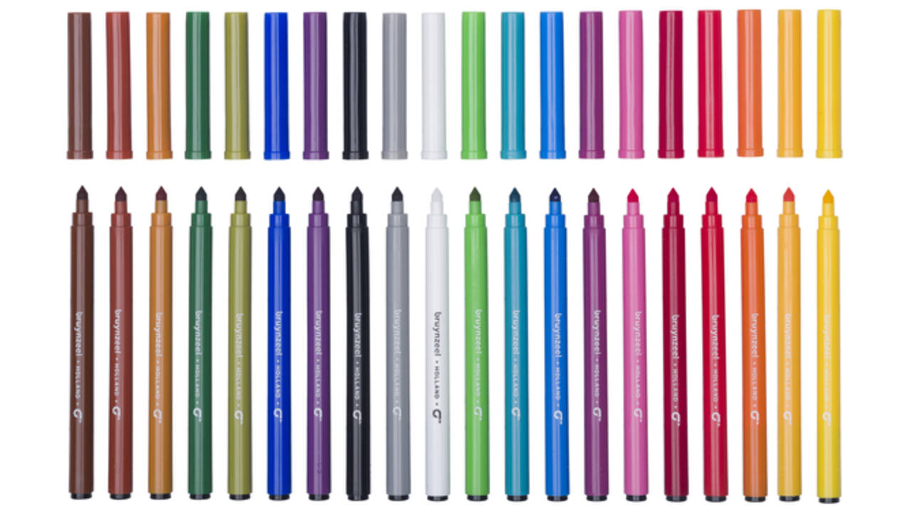 Viltstift Bruynzeel Super Point set á 20 kleuren