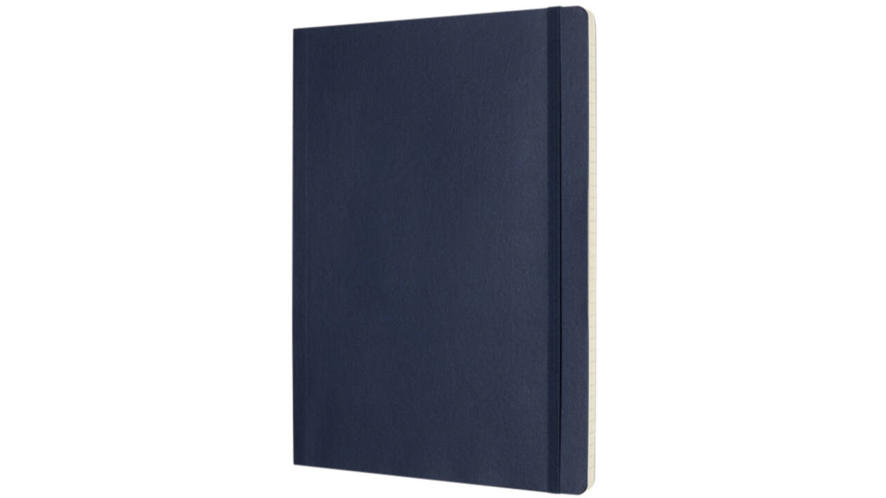 Notitieboek Moleskine XL 190x250mm lijn soft cover sapphire blue