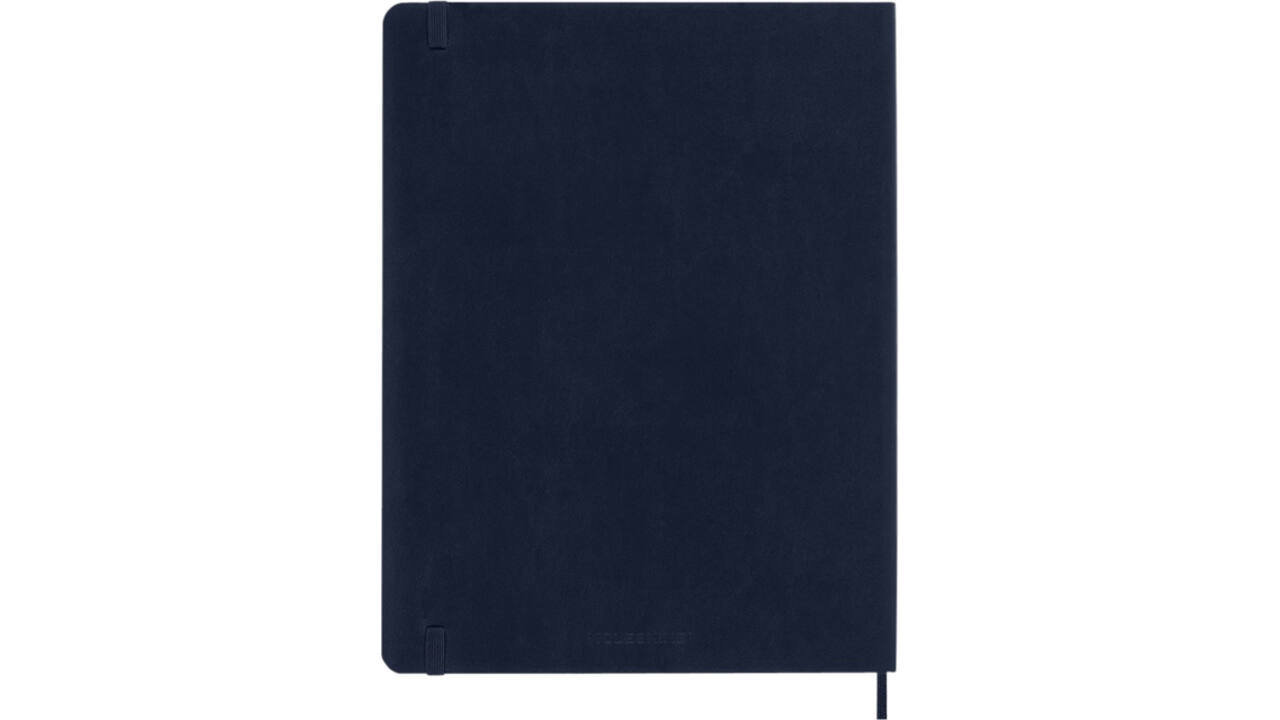 Notitieboek Moleskine XL 190x250mm lijn soft cover sapphire blue