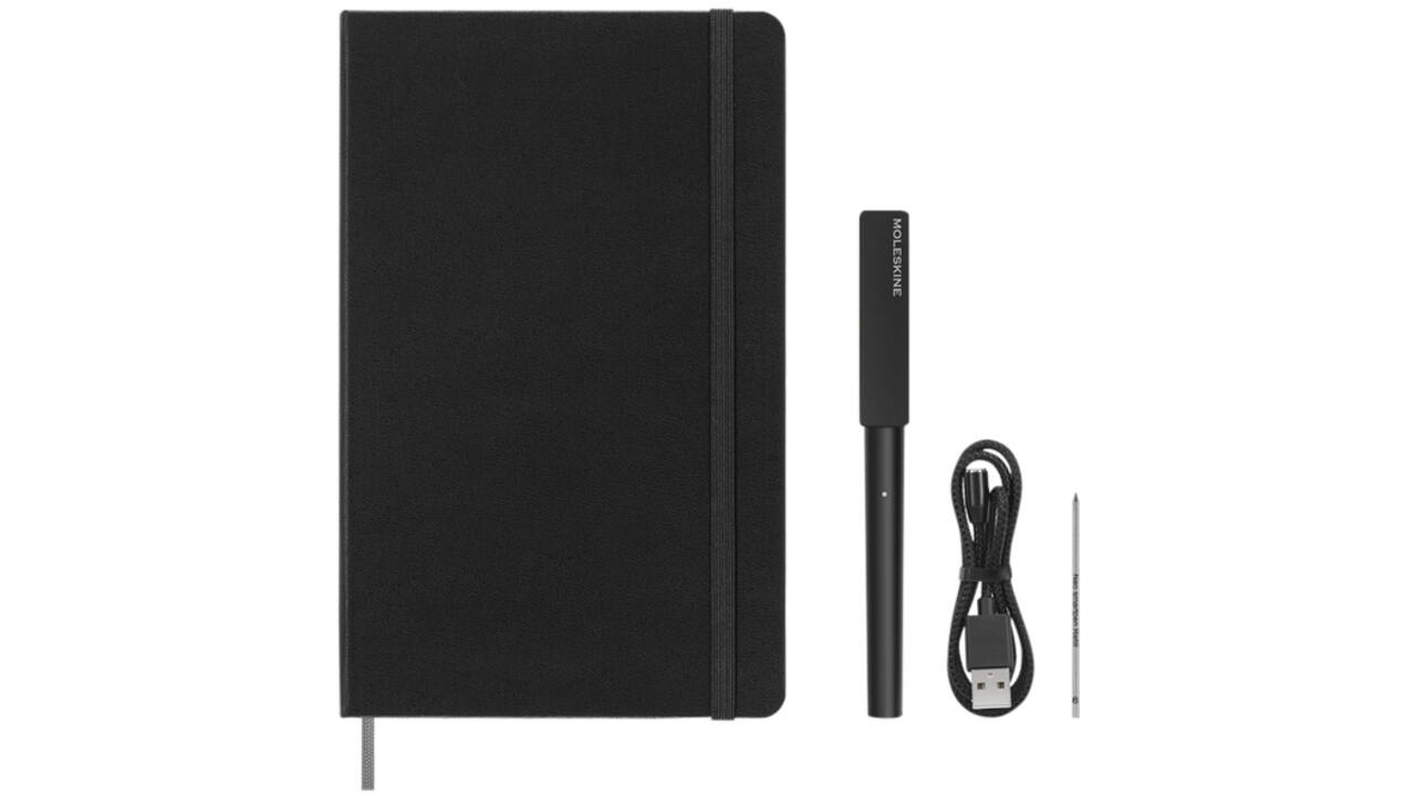 Smart Writing Set Pen Moleskine + Smart notitieboek large 130x210mm lijn zwart