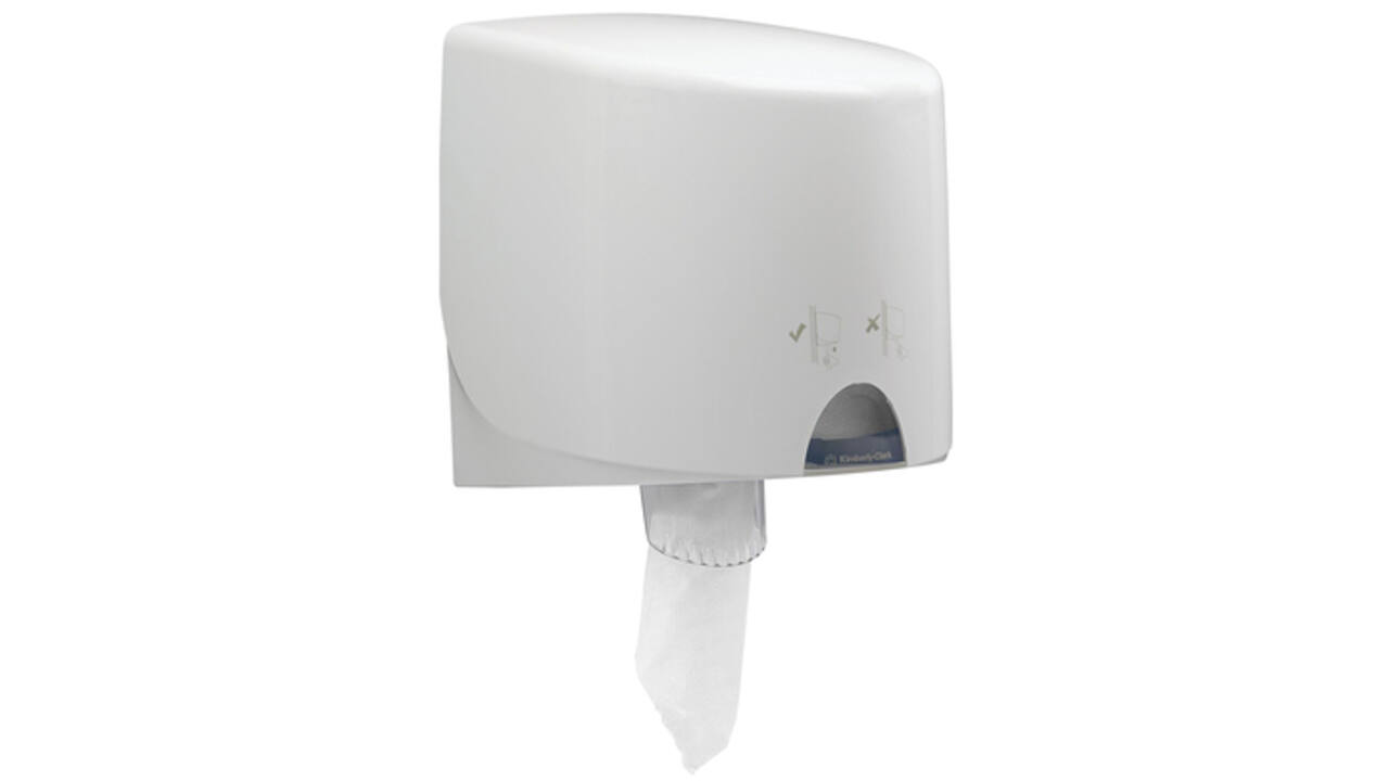 Poetsrol WypAll L10 1-laags 19,5cmx304m 800vel wit 7256