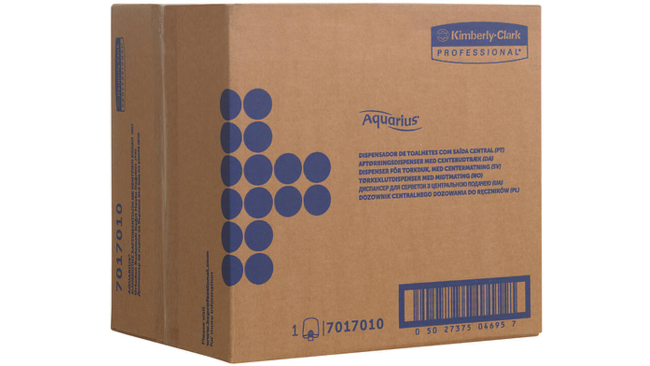 Poetsroldispenser Aquarius centrefeed wit 7017