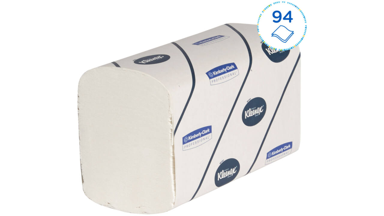Handdoek Kleenex Ultra i-vouw 2-laags 21,5x41,5cm 30x94stuks wit 6772