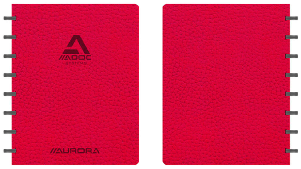 Schrift Adoc Business A5 lijn 144 pagina's 90gr rood