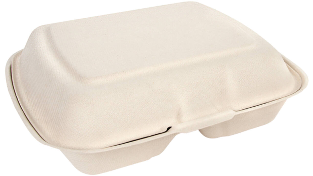 Menuklapverpakking IEZZY IP4 2-vaks suikerriet beige 100 stuks