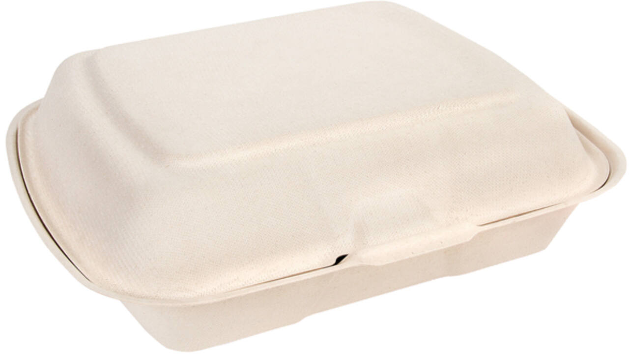 Menuklapverpakking IEZZY IP4 3-vaks suikerriet beige 100 stuks