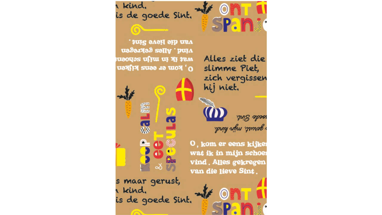 Verpakkingszakjes Haza Sinterklaas 21x30cm doos à 200 stuks assorti