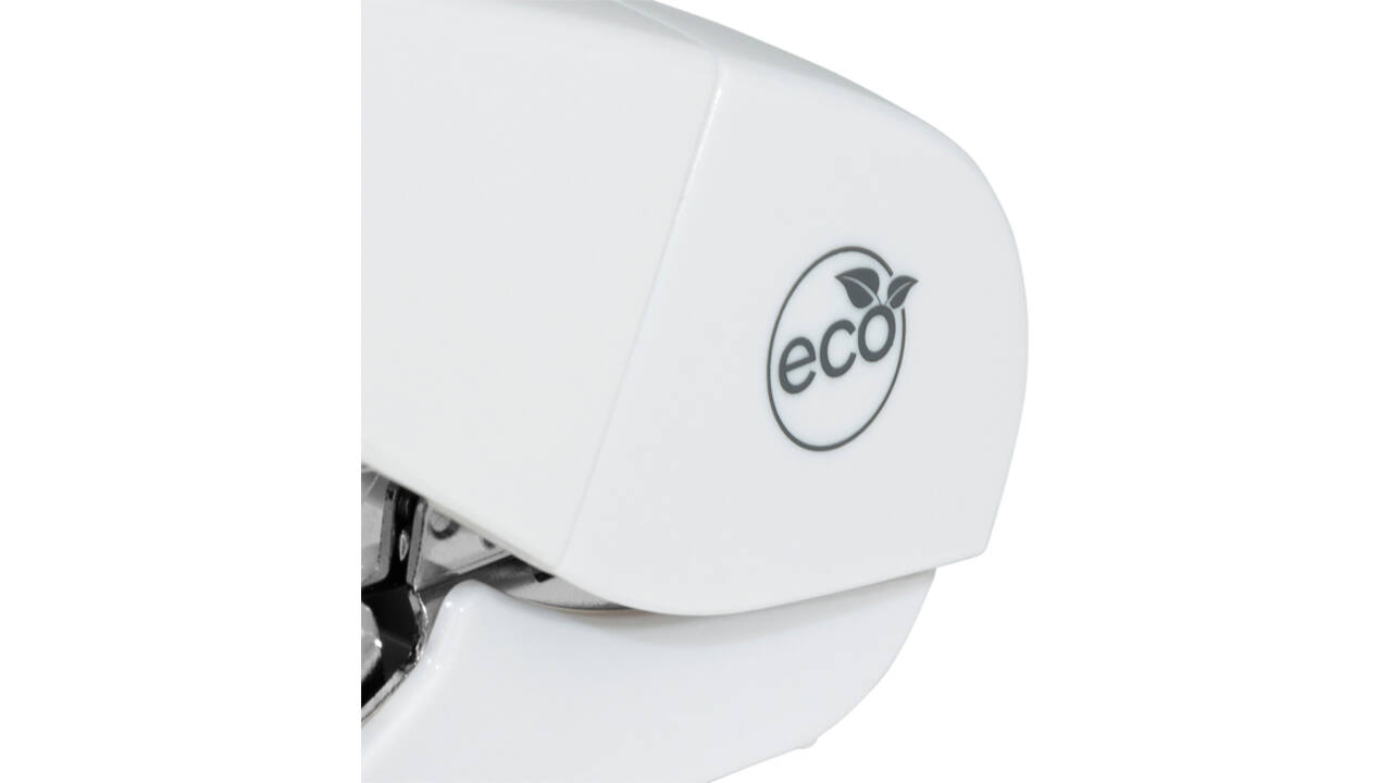 Nietmachine Rapesco Germ-Savvy ECO Less Effort Flat Clinch antibacterieel 24/6mm wit