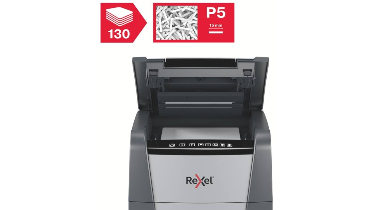 Papiervernietiger Rexel Optimum Auto+ 130M snippers 2x15mm