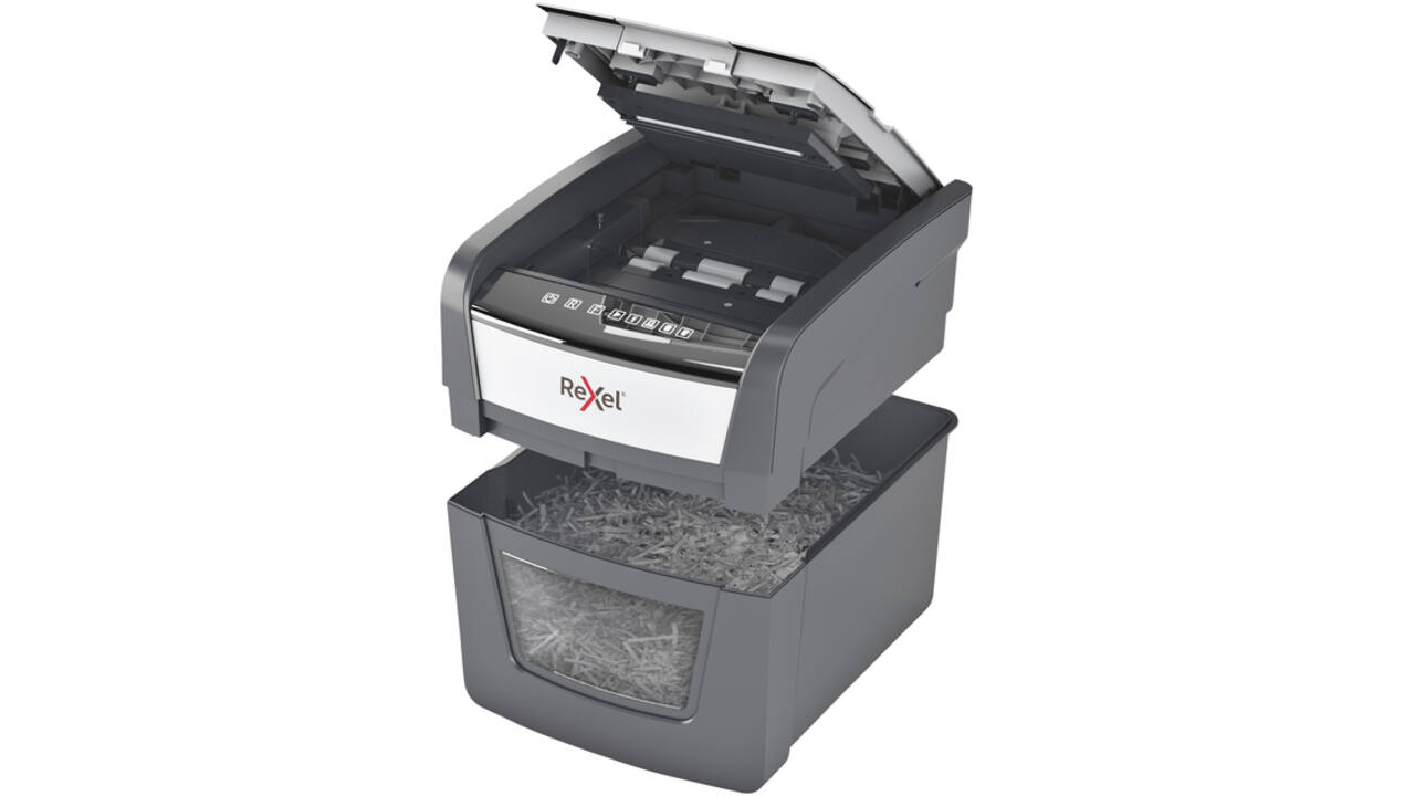 Papiervernietiger Rexel Optimum Auto+ 45X snippers 4x28mm