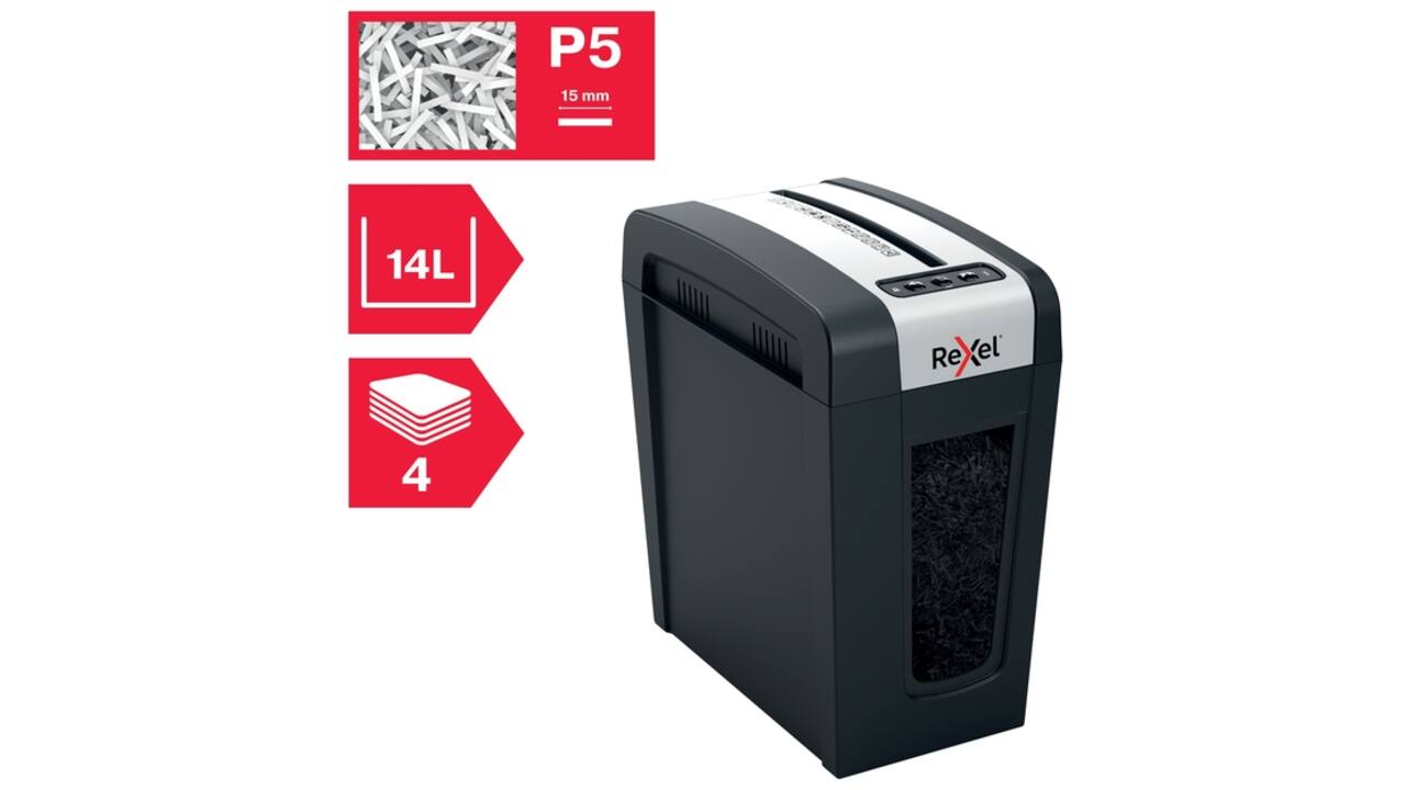 Papiervernietiger Rexel Secure MC4-SL snippers 2x15mm