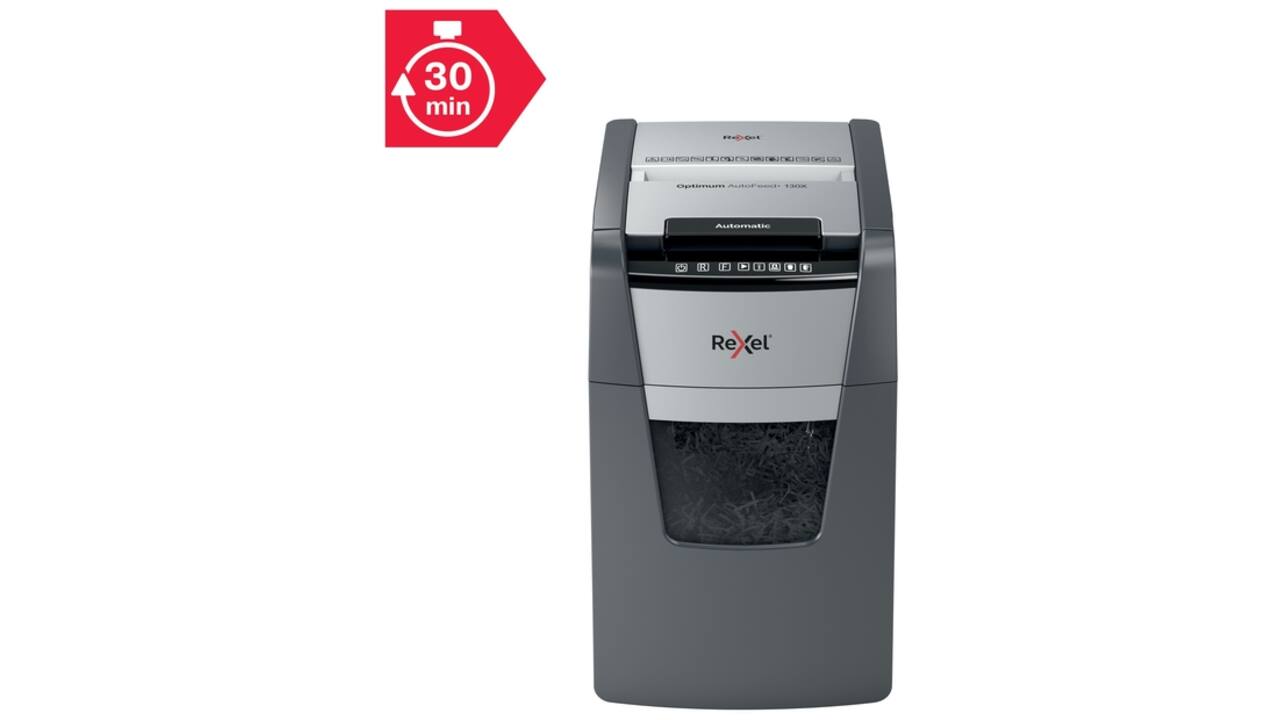 Papiervernietiger Rexel Optimum Auto+ 130X P4 snippers 4x28mm