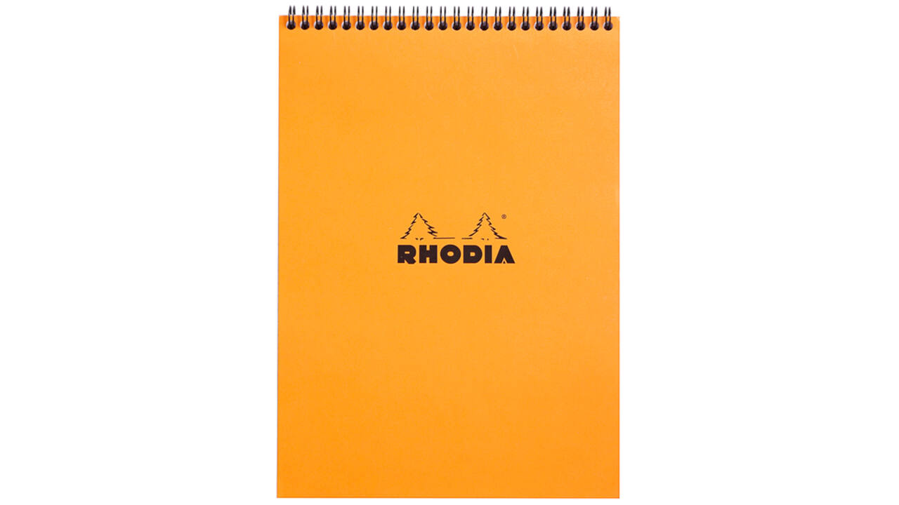 Spiraalblok Rhodia A4 lijn 160 pagina's 80gr oranje