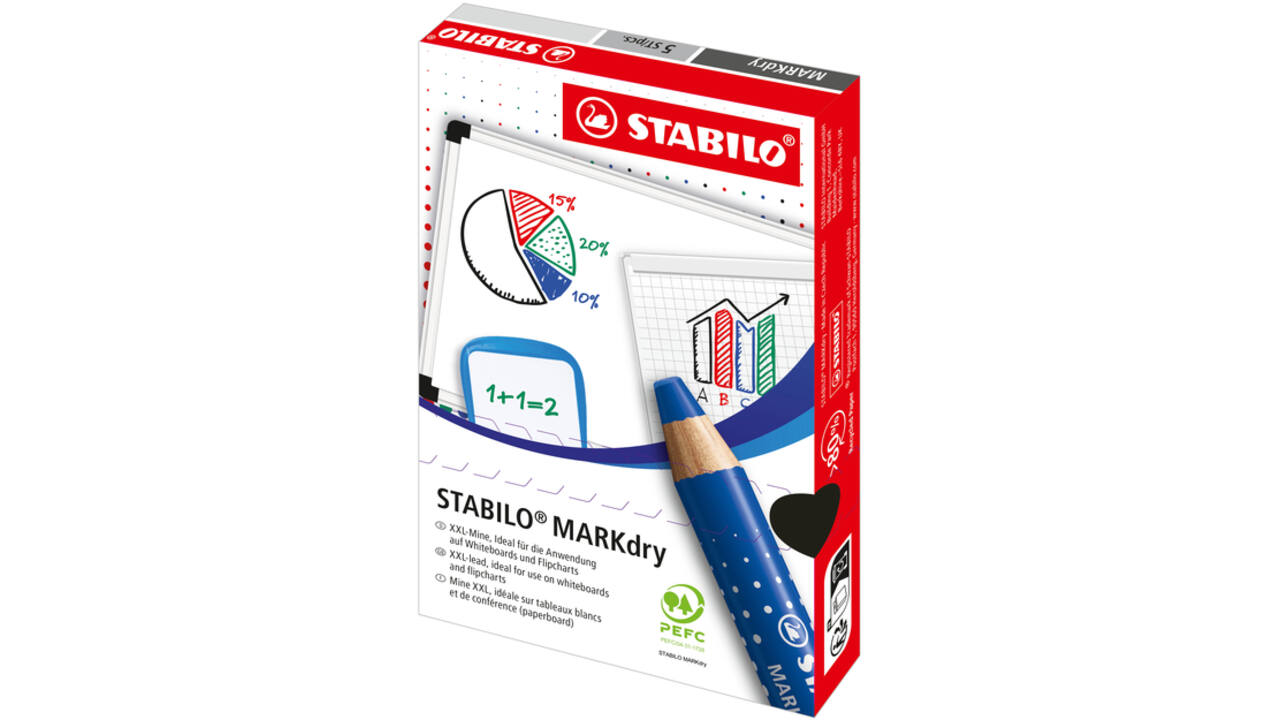 Whiteboardpotlood STABILO MARKdry 648/41 blauw