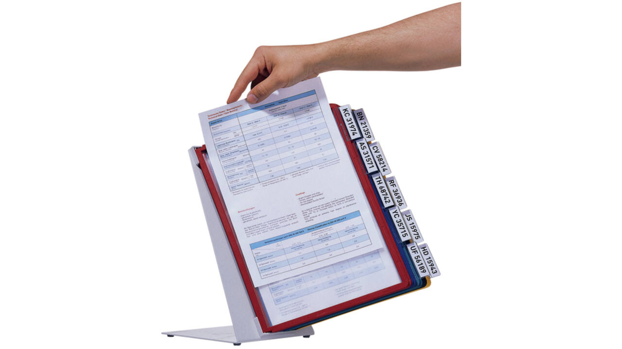 Bureaustandaard Durable Vario met 10-tassen A4 assorti