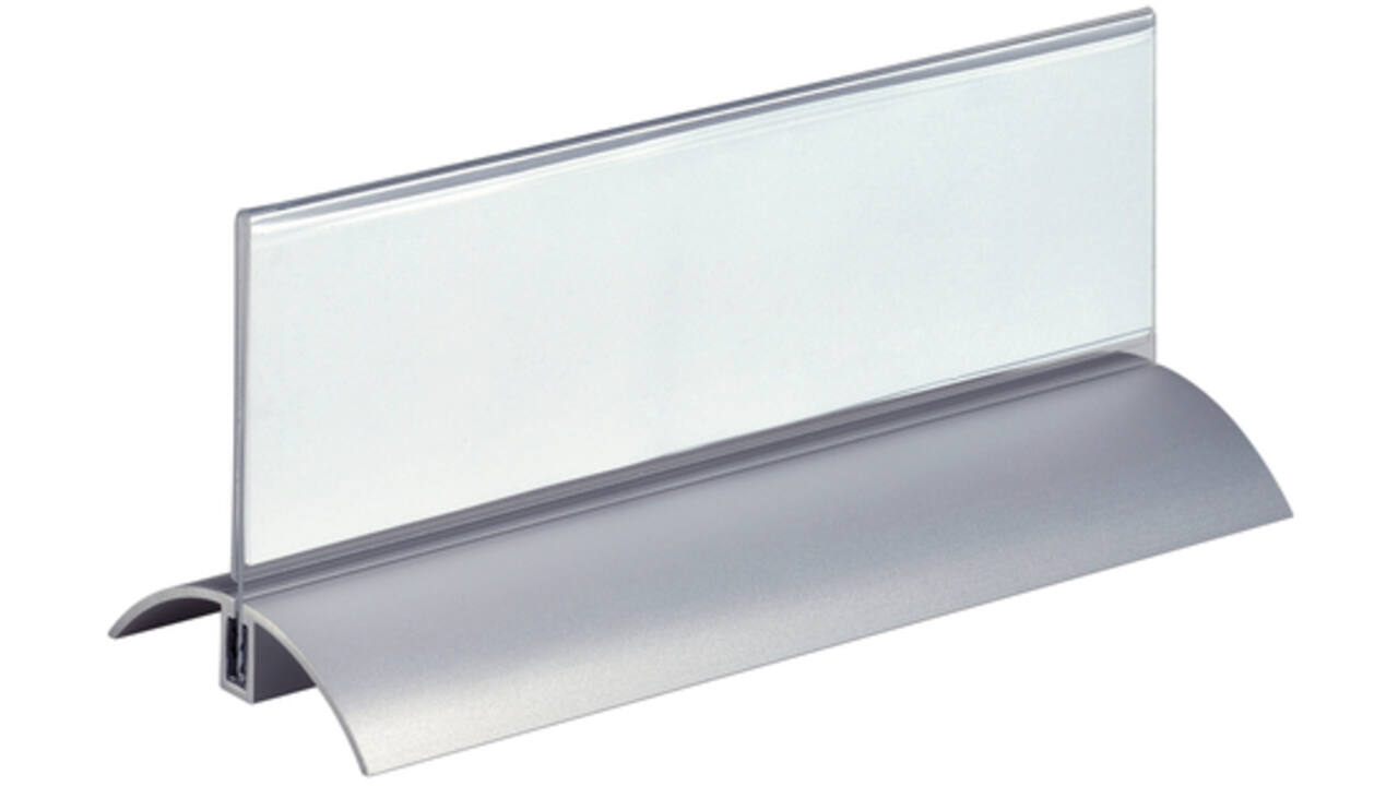Tafelnaambord Durable Presenter De Luxe 61x210mm 2stuks