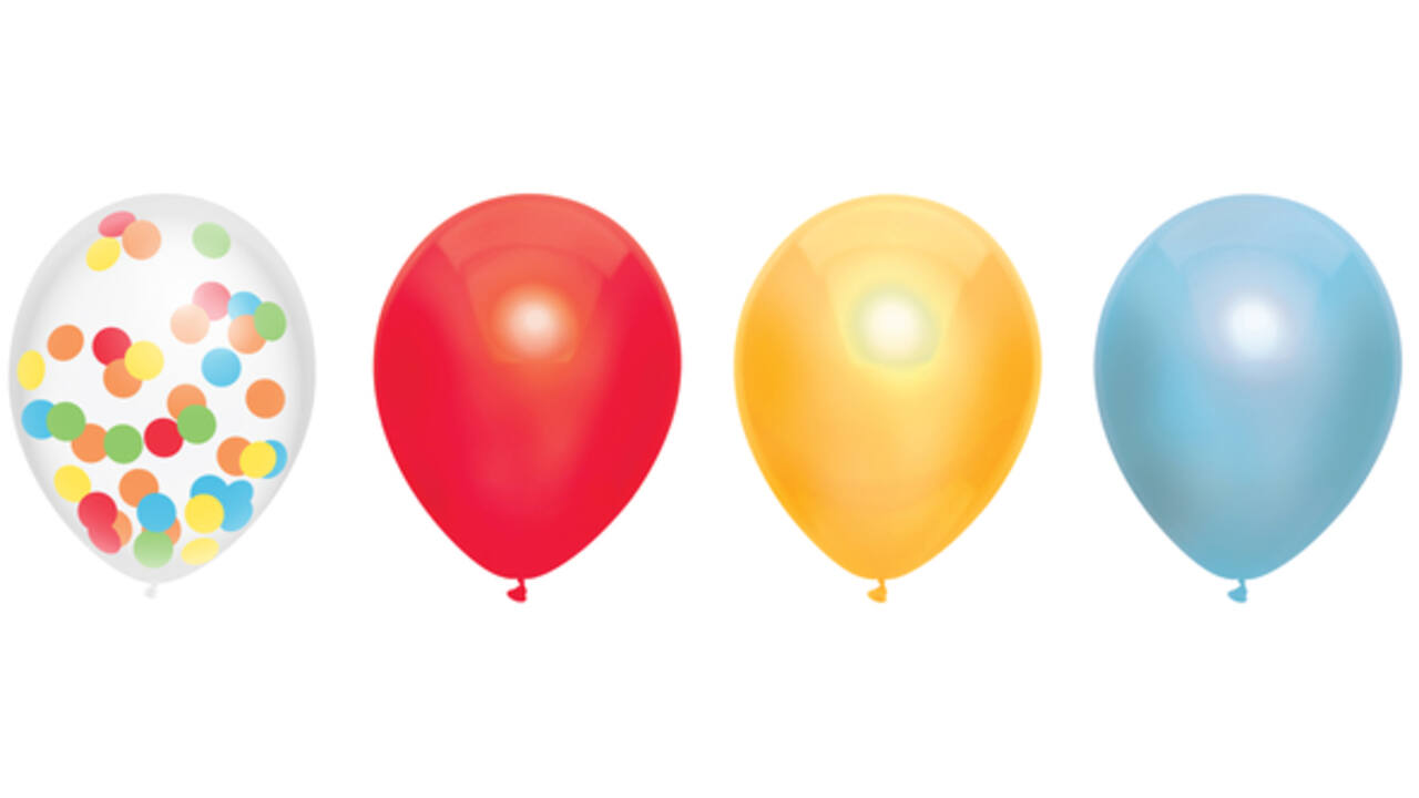 Ballonnen Haza Over The Rainbow 30cm 6 stuks assorti