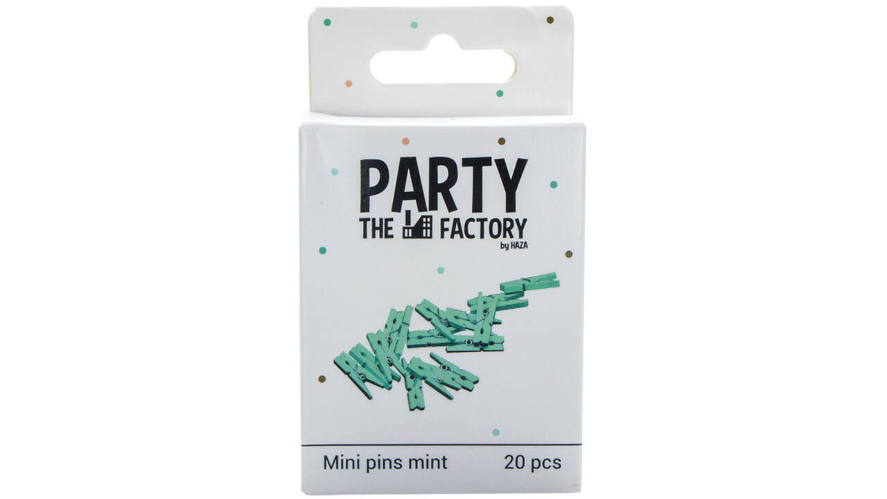 Knijpers Haza mini mintgroen zak à 20 stuks