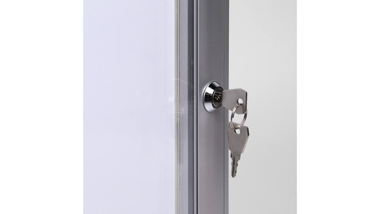 Vitrinebord Quantore luxe 9x A4 zilver