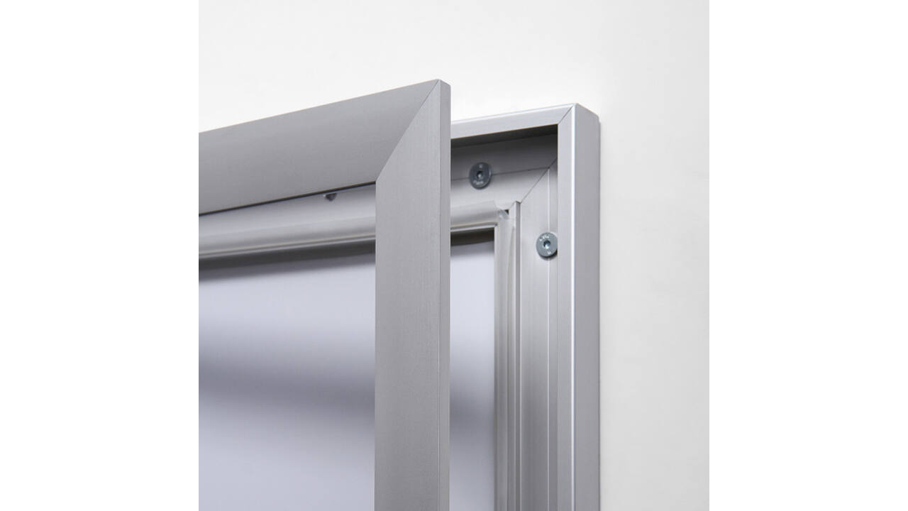 Vitrinebord Quantore luxe 8x A4 zilver