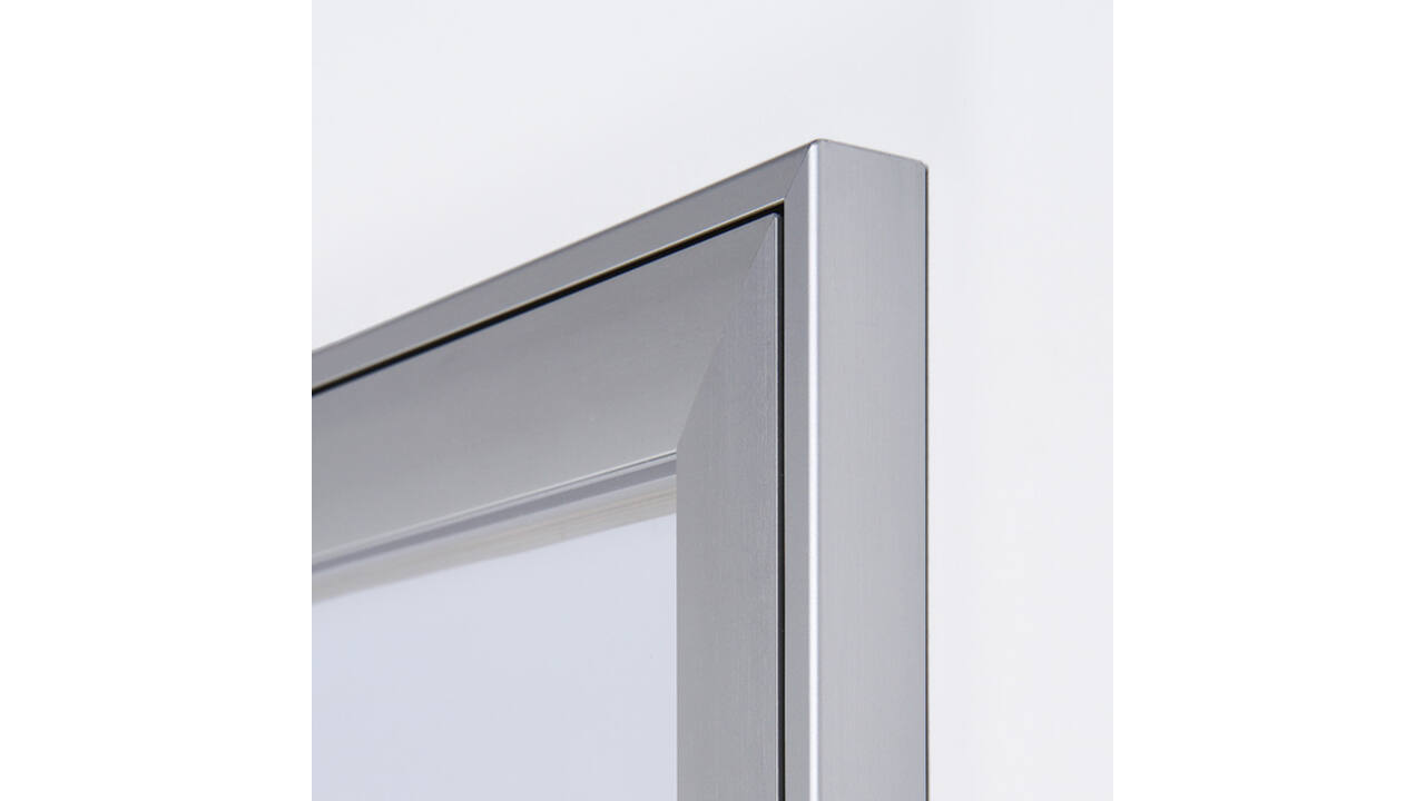 Vitrinebord Quantore luxe 4x A4 zilver