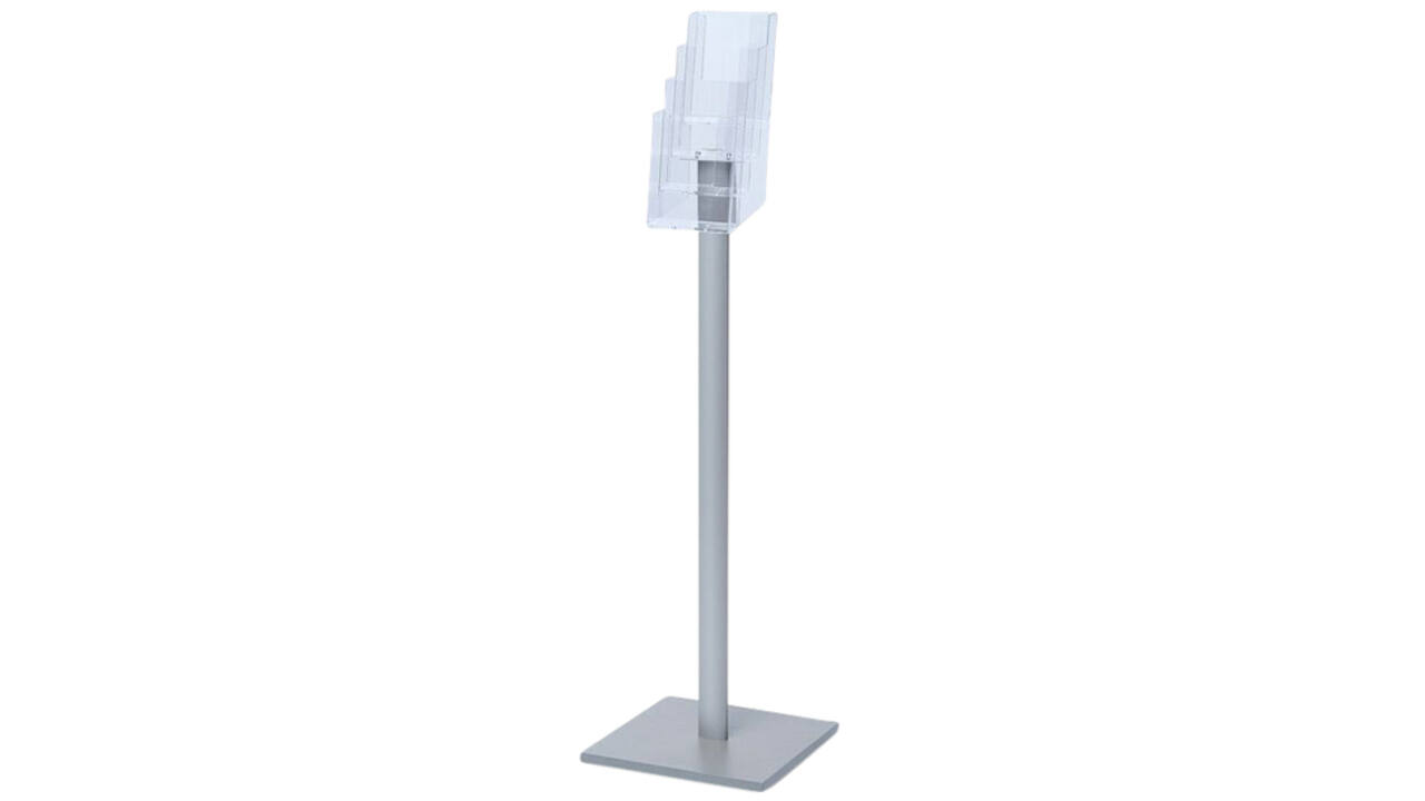 Brochurehouder Quantore met standaard 4x 110x140x30mm