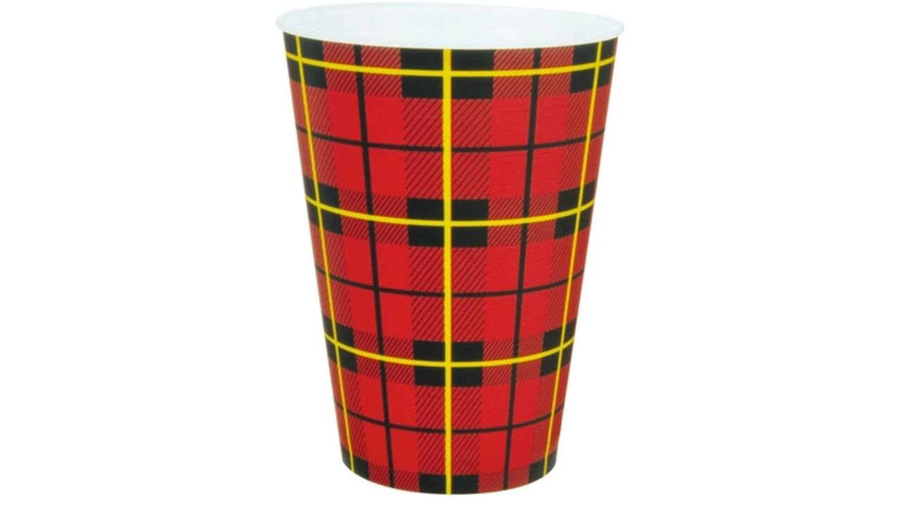 Beker IEZZY 180ml herbruikbaar Scotty 20 stuks rood