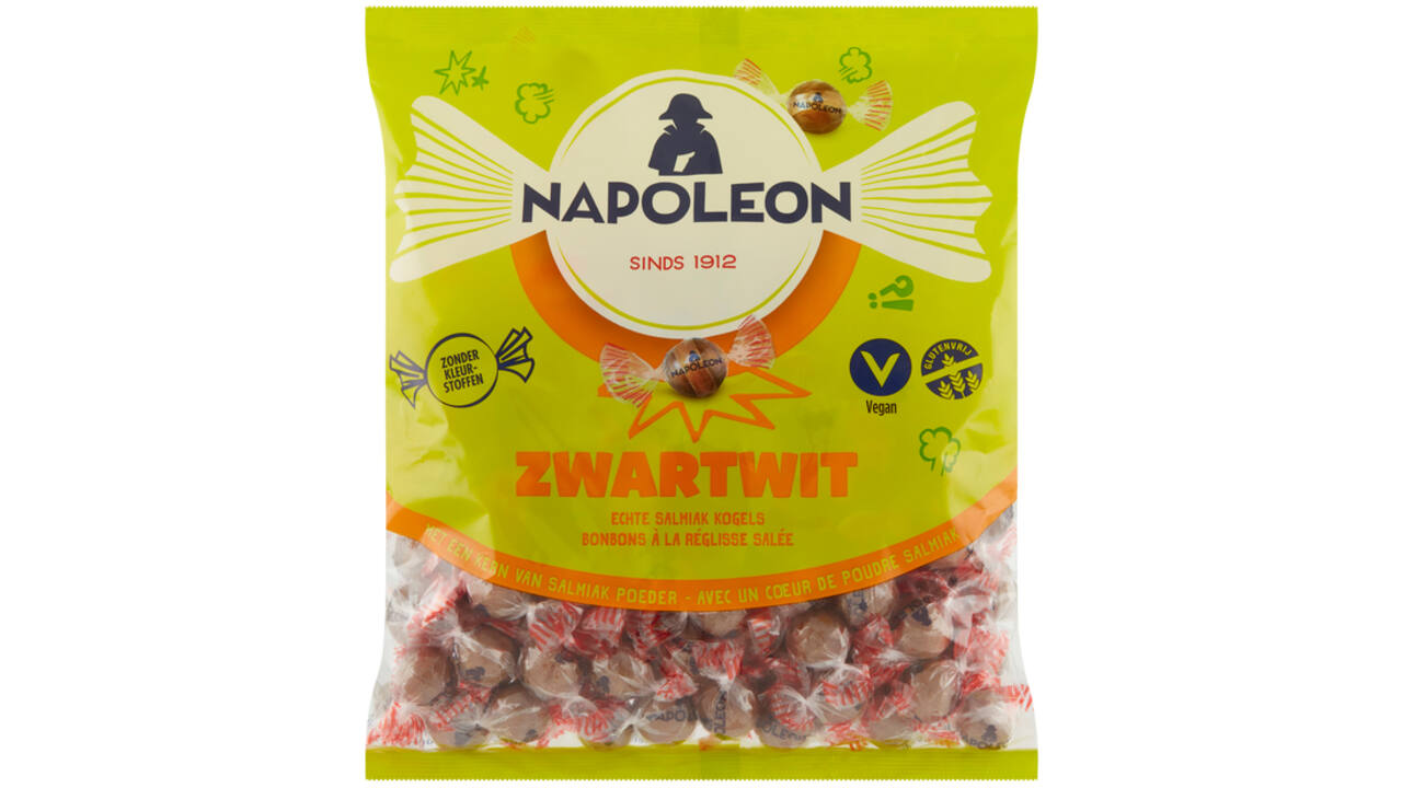 Snoep Napoleon zwart wit zak 1kg