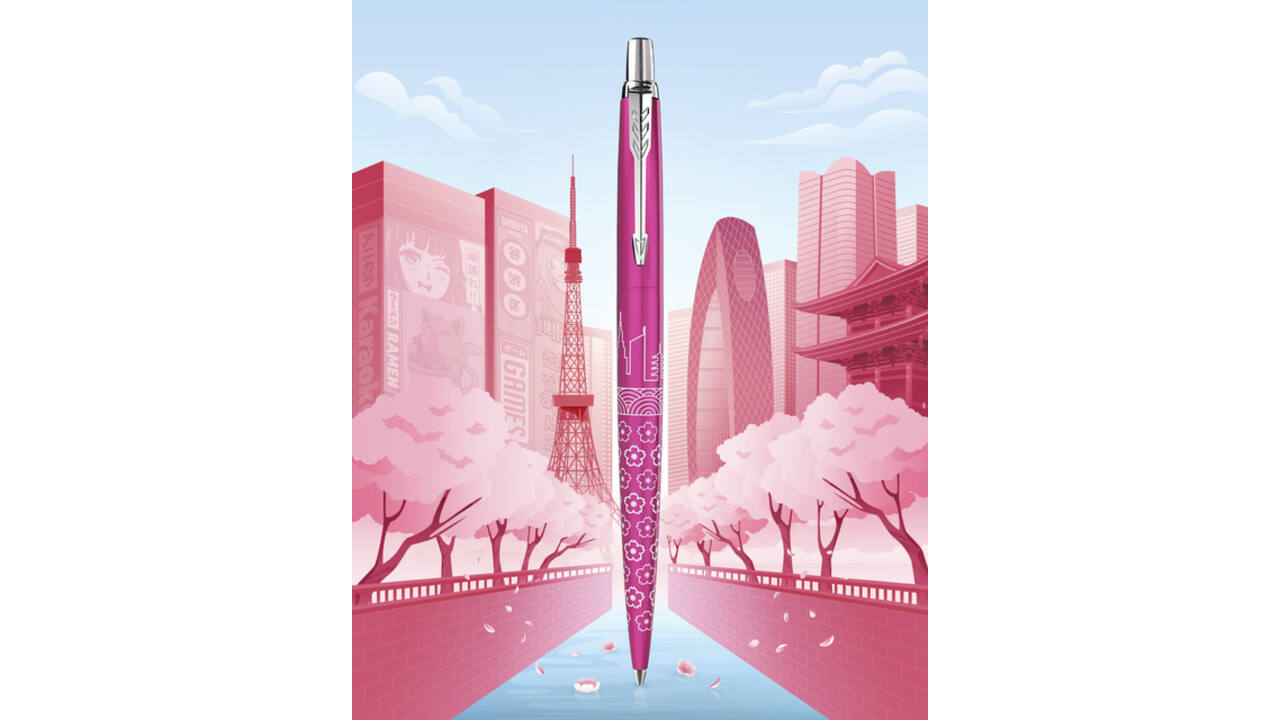 Balpen Parker Jotter special edition Tokyo pink CT medium