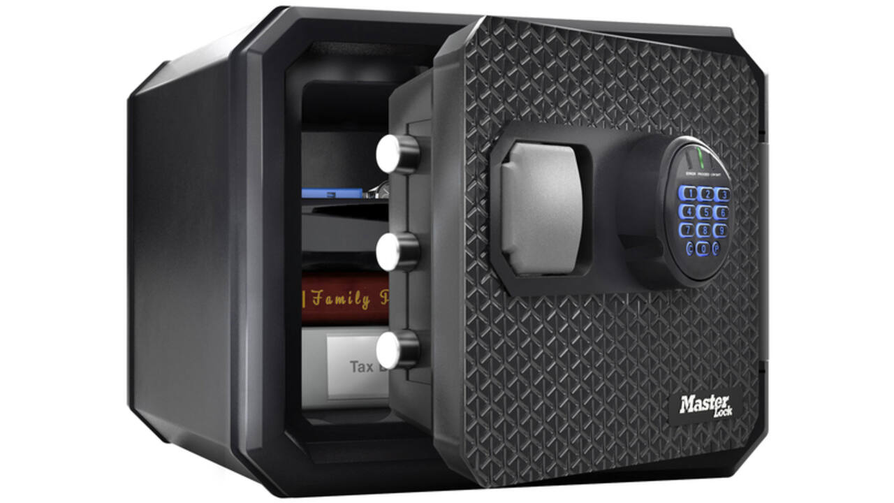 Kluis MasterLock brandvrij en waterdicht electronisch combi-slot L zwart