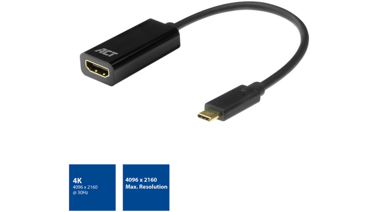 Adapter ACT USB-C naar HDMI 30Hz