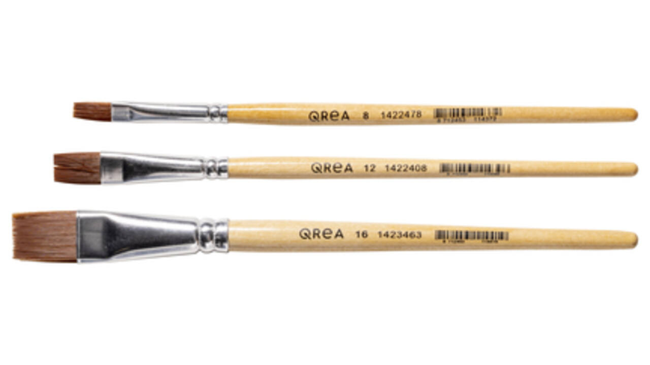 Kwast Qrea synthetisch set à 3 breedtes