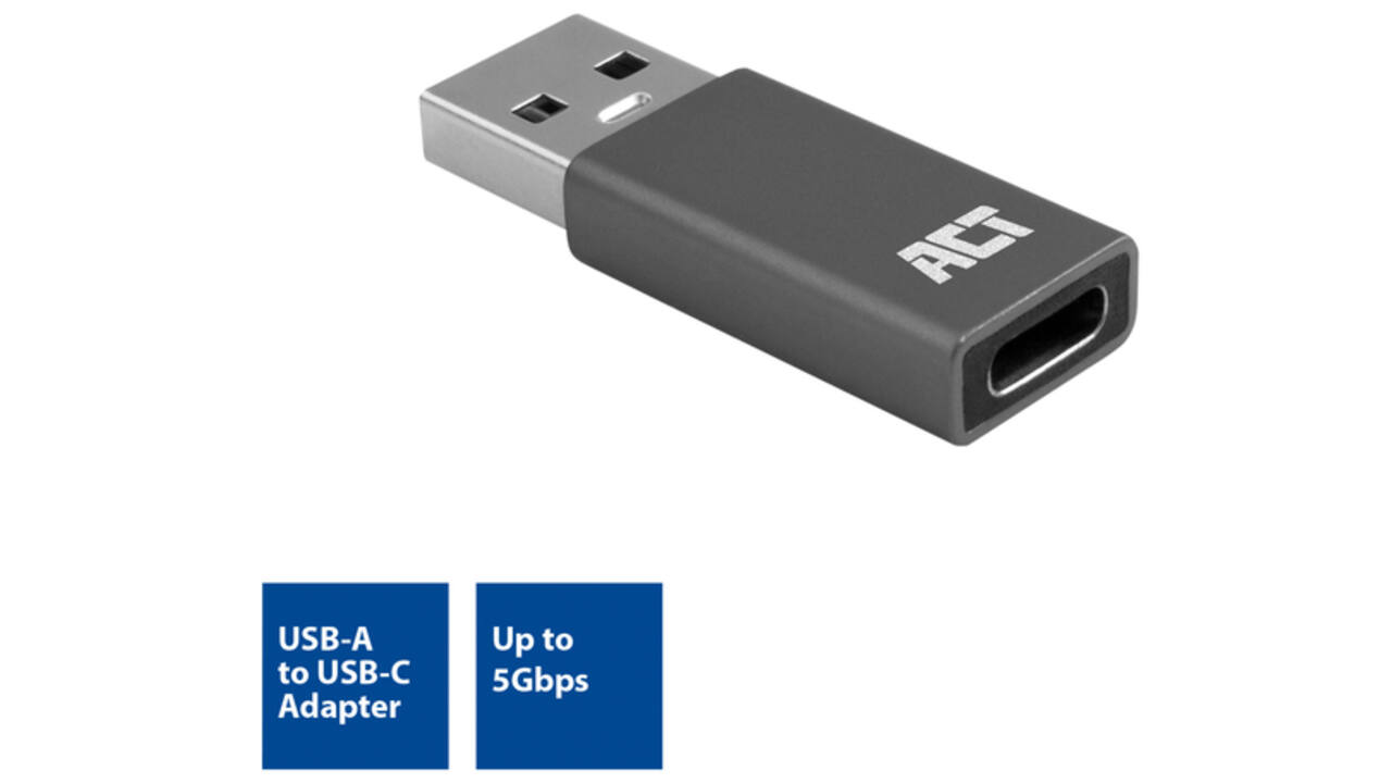 Adapter ACT USB-A naar USB-C