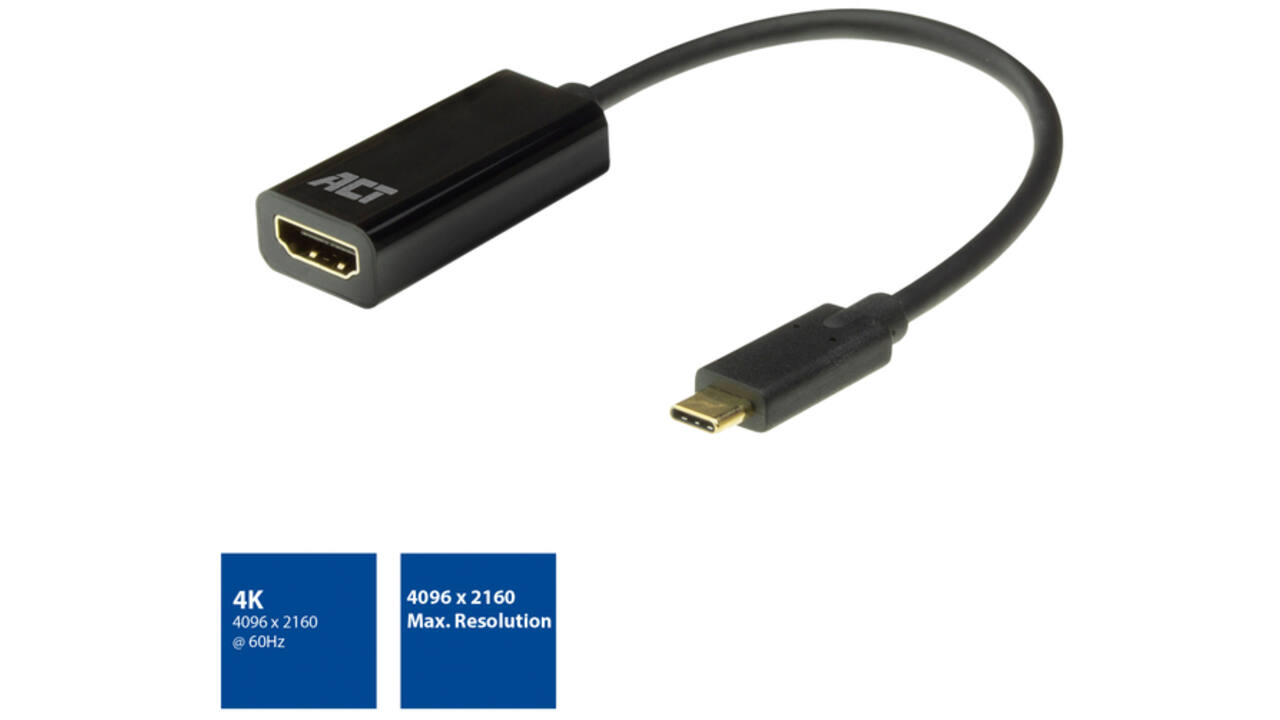 Adapter ACT USB-C naar HDMI 60Hz