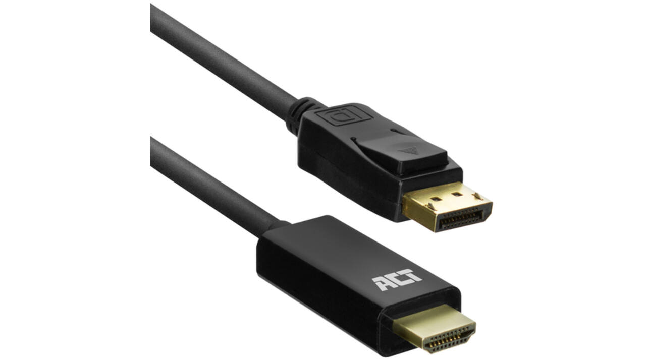 Kabel ACT DisplayPort naar HDMI 1,8 meter