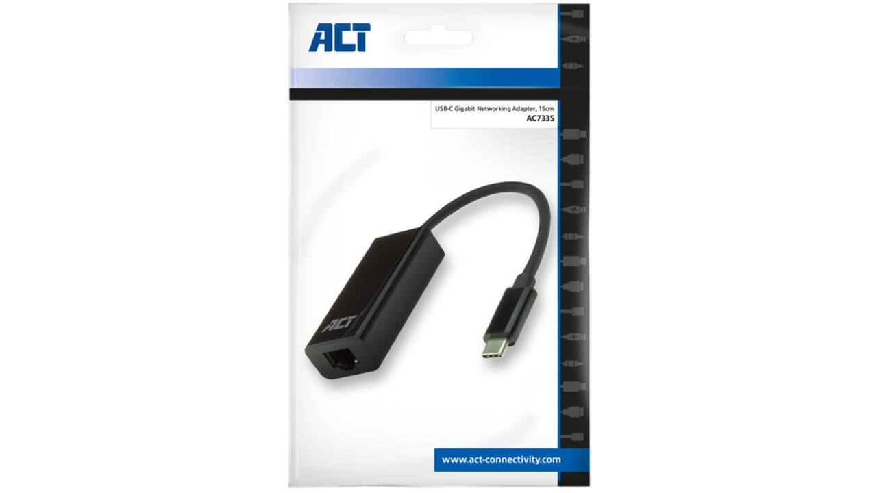 Adapter ACT USB-C naar Gigabit Ethernet