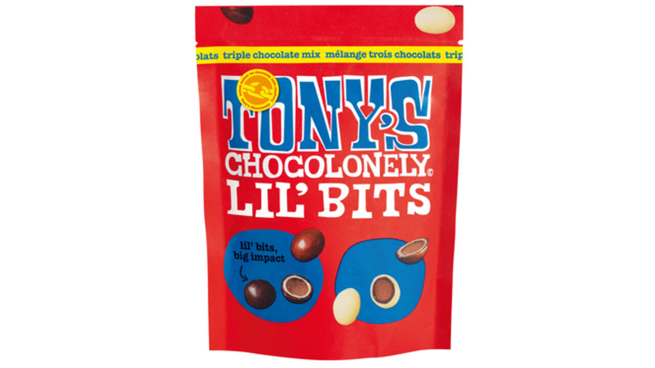 Chocolade Tony's Chocolonely Lil'Bits triple chocolade mix 120 gram