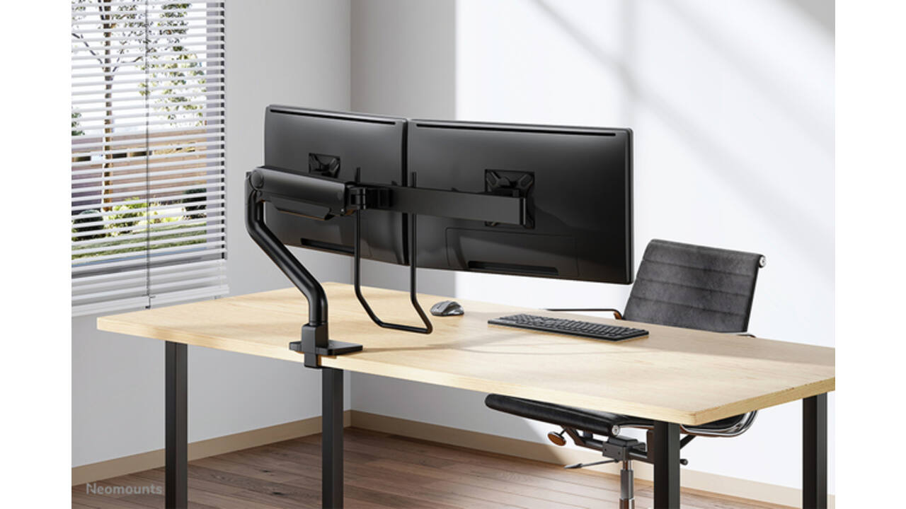 Monitorarm Neomounts DS75S-950BL2 zwart
