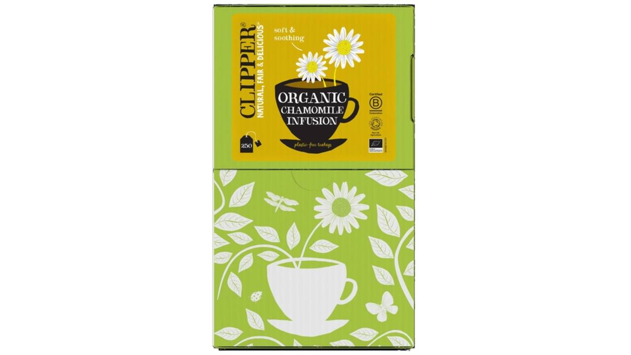 Thee Clipper infusion chamomile bio 250 zakjes