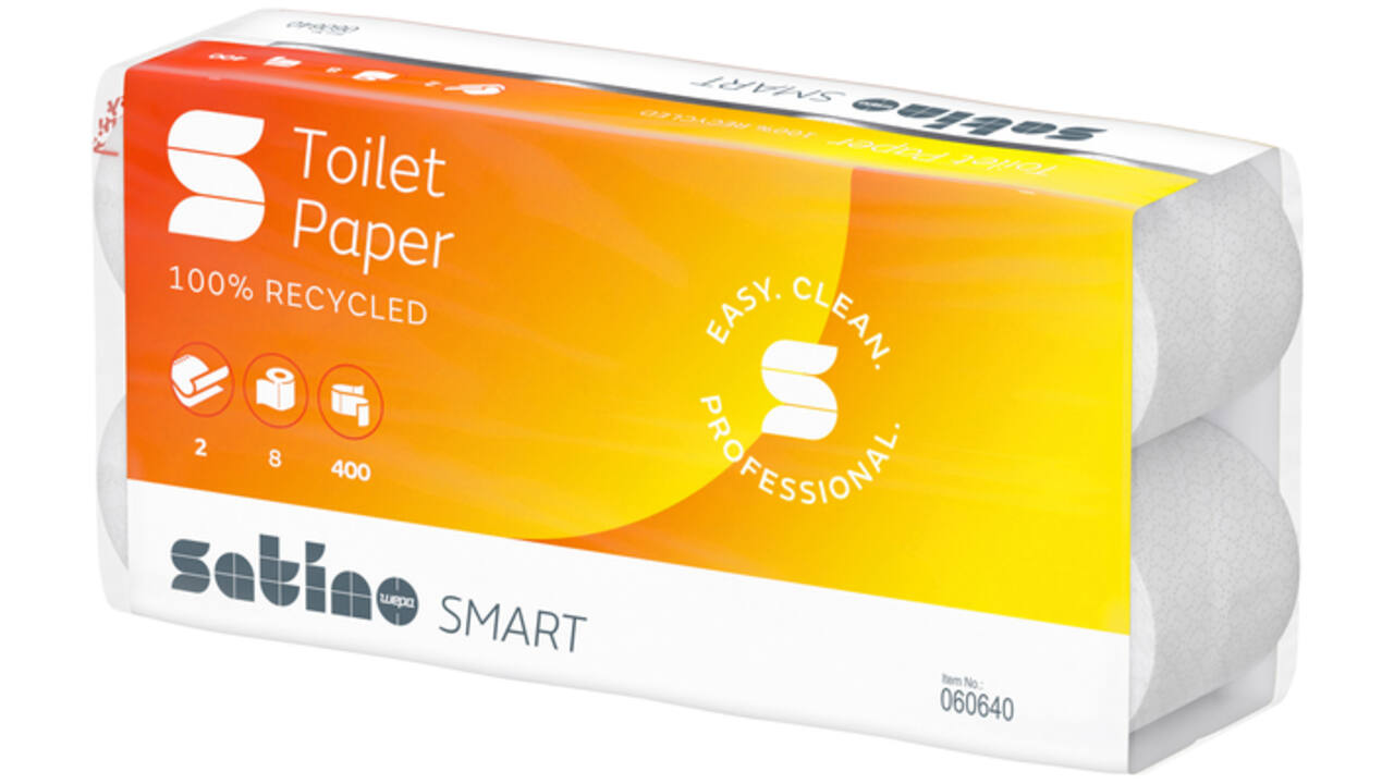 Toiletpapier Satino Smart MT1 2-laags 400vel wit 060640