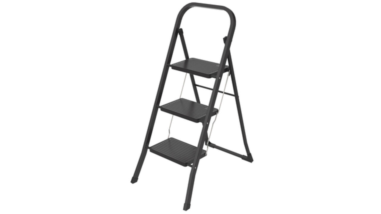 Huishoudtrap BRASQ 3 treden SL300 zwart