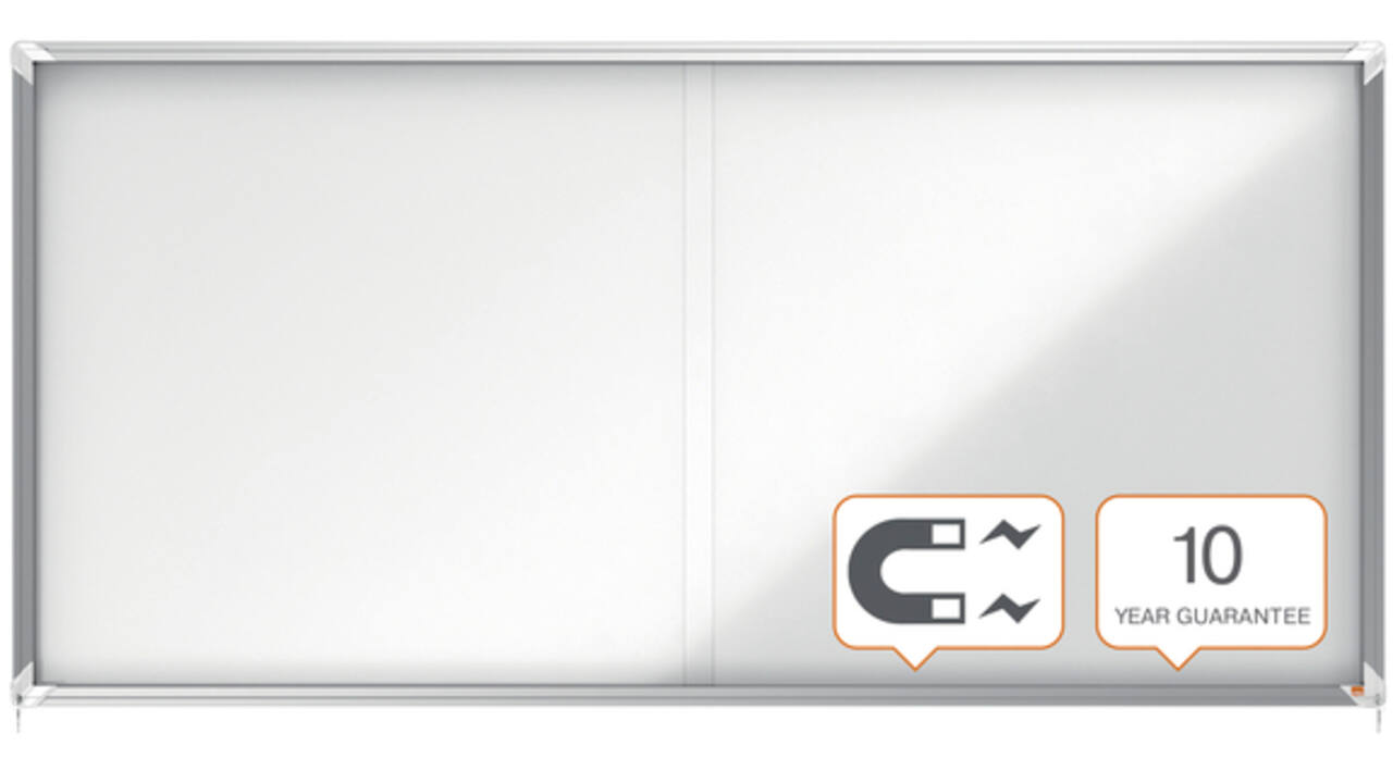 Binnenvitrine Nobo Premium Plus 27x A4 schuifdeur magnetisch