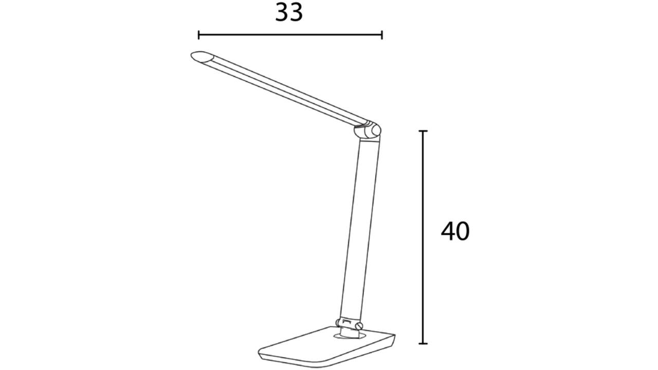 Bureaulamp Unilux Twistled led zwart