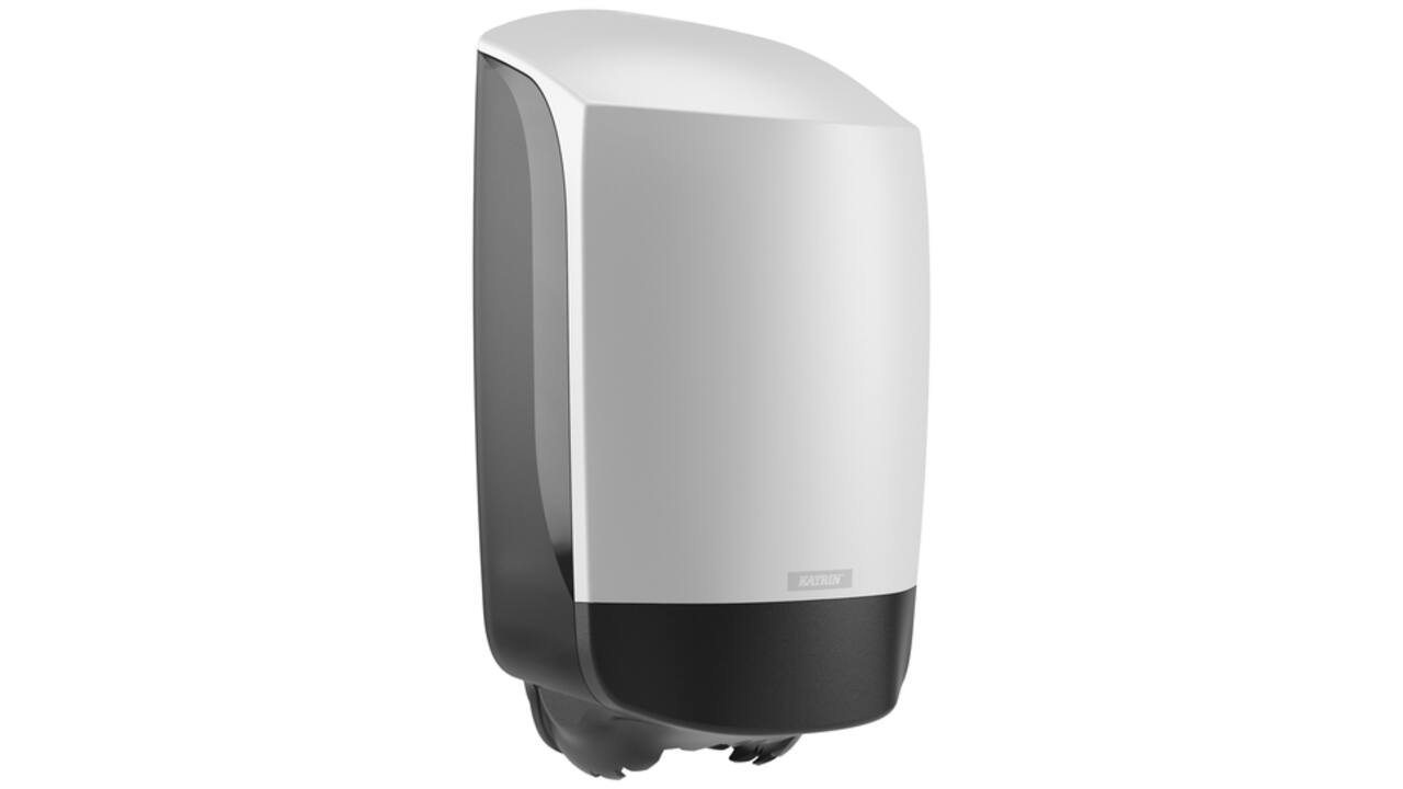 Poetspapierdispenser Katrin klein wit 82209