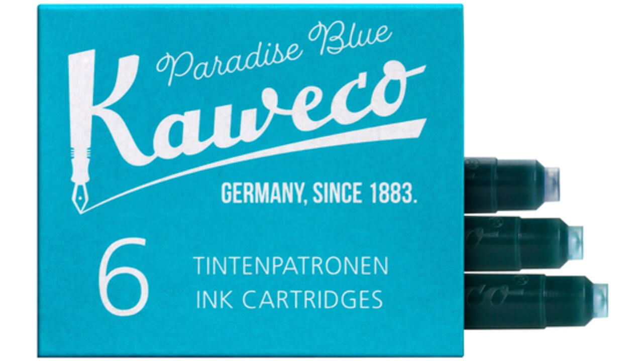 Inktpatroon Kaweco turquoise doosje à 6 stuks