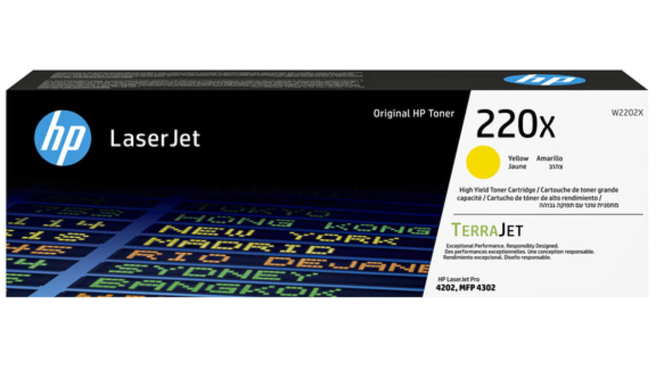 Tonercartridge HP W2202X 220X geel