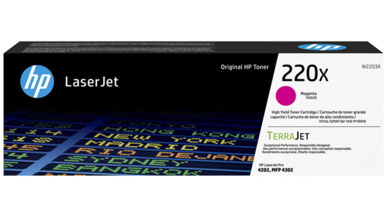 Tonercartridge HP W2203X 220X rood