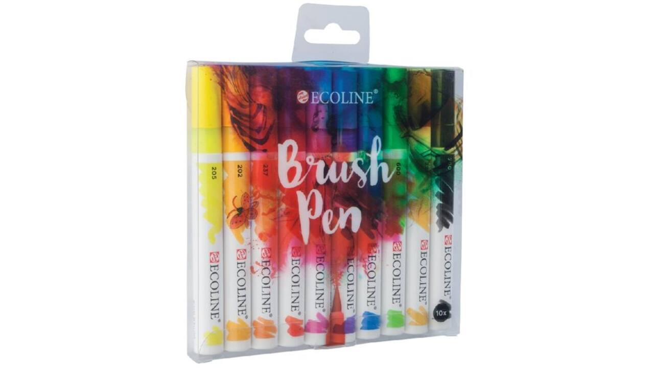 Brushpen Talens Art Creation Ecoline assorti etui à 10stuks