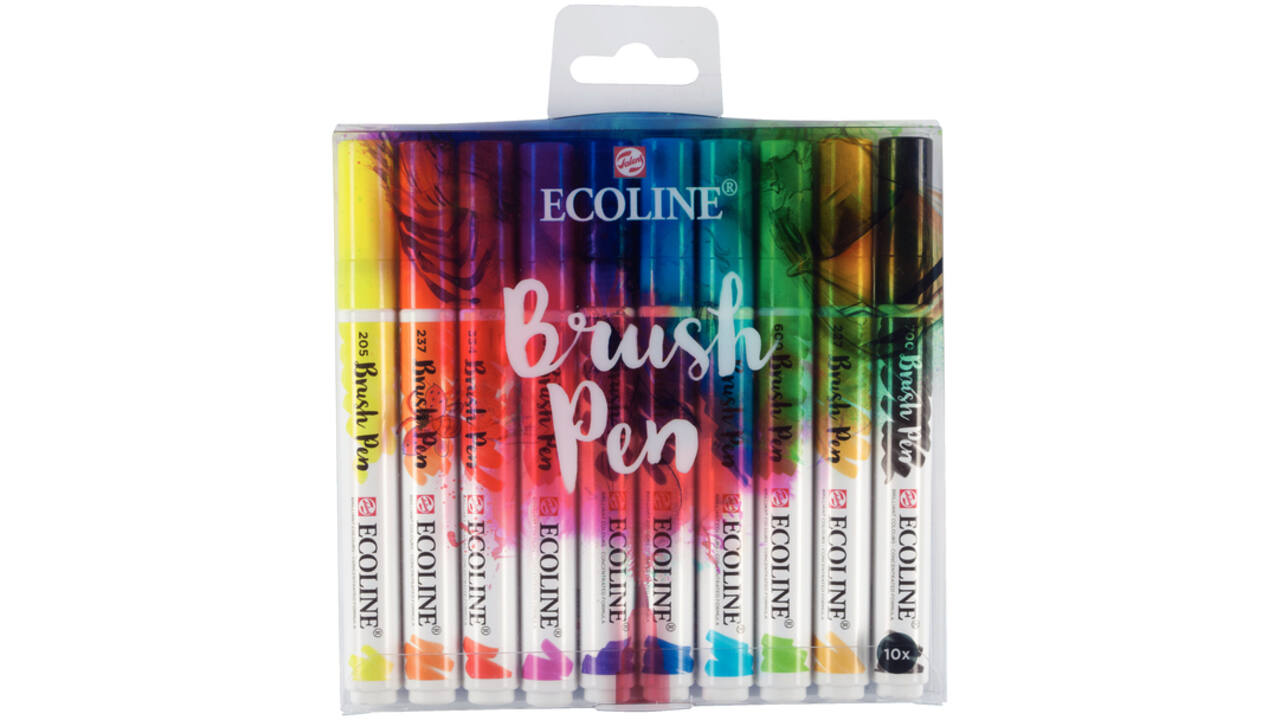 Brushpen Talens Art Creation Ecoline assorti etui à 10stuks