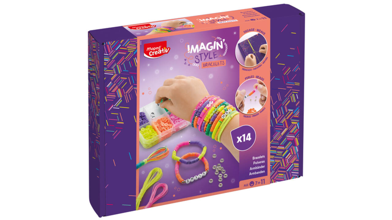 Armbandjesset Maped Creativ Imagin'Style neon 14-delig assorti